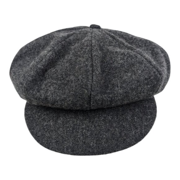Midway Industries Newsboy Style Wool Blend Gray Cap Hook and Loop - Picture 2 of 5